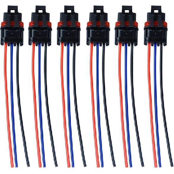 Pulse Plug Connector Pulse Bar Connectors Compatible With Polaris 2018 2024 Ranger XP 1000 RZR RS1 Pro General 1000 14 Ga Wire Accessory Plug