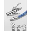 GreaseGun Coupler Quick Release Grease Coupler Double Handle Gear Oil Nozzle with 30cm Hose for AllStandard GreaseGun