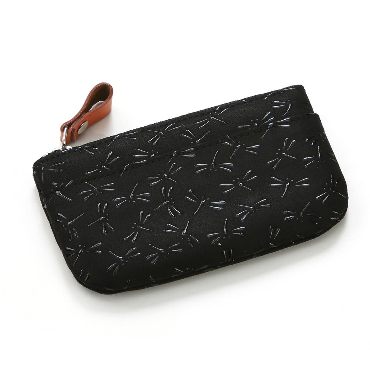 

Inden HISOCA Hisoka Traditional craft Koshu Inden Deerskin Lacquer Original brand Coin purse Black background Black lacquer Dragonfly [Inden-ya]