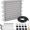 Universal Car AC Tube Condenser, Oil Cooler Kit for Auto Modification, Heat Dissipation Radiator