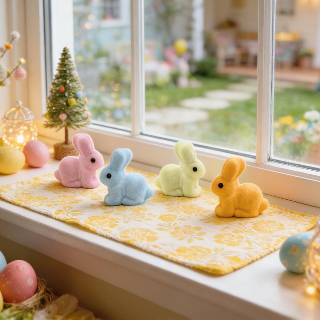 Easter  Macaron  Figurines,  Home Decorations