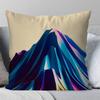 Colorful Snow Mountain Pillow Case Fashion Square Pillowcase Bedroom Sofa Room Ins Decoration Leisure