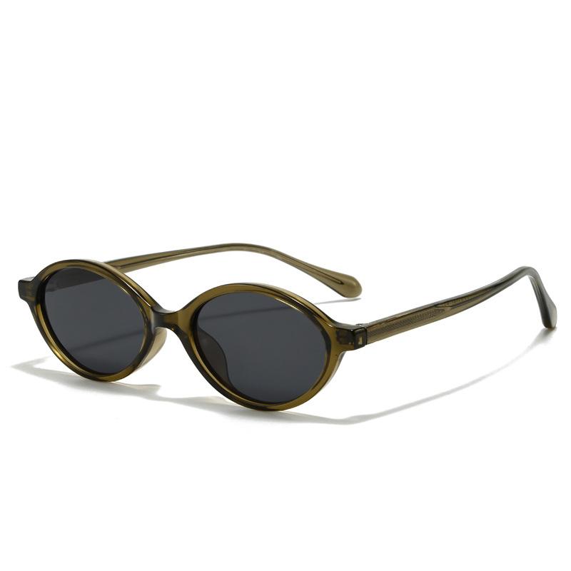 European and American tortoiseshell oval frame polarized sunglasses female Internet celebrities fashion wear anti-blue glasses tide