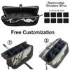 Stand-up Makeup Brushes Storage Bag with Adjustable Dividers Foldable Makeup Artist Storage Large Capacity Makeup Brushes Pouch