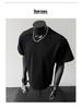 2026 Summer Men's Trendy Japanese Retro Patchwork Heavyweight Loose Casual T-Shirt