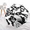 1 PC Automatic Folding Umbrella -Retro Sketch Skull Pattern,Portable & Foldable Design with 8 Ribs,Christmas Birthday Gifts
