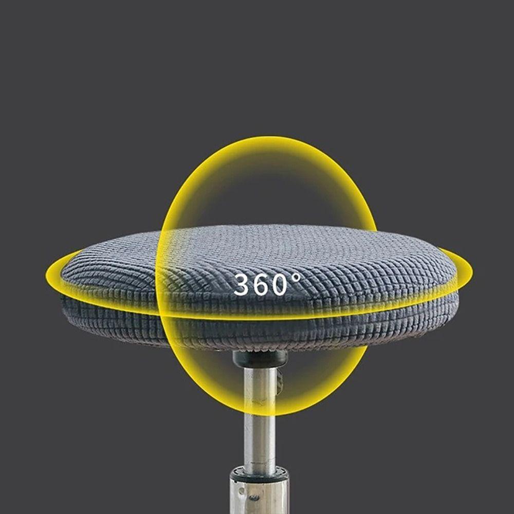 Elastic Round Chair Cover Thickened Seat Chair Slipcover Soft Bar Stool Cover