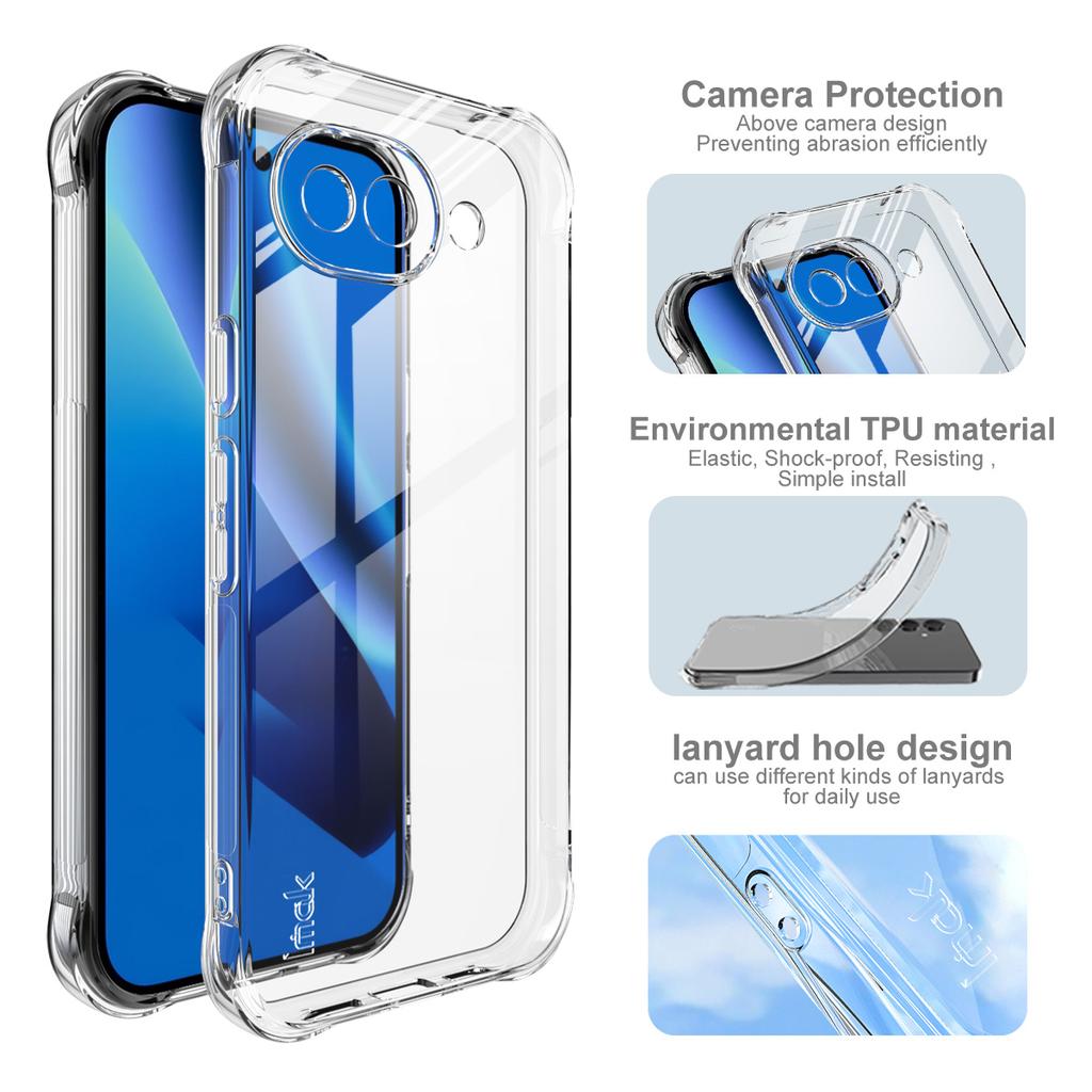 For Google Pixel 10a Phone Case IMAK Shock-resistant Soft Case