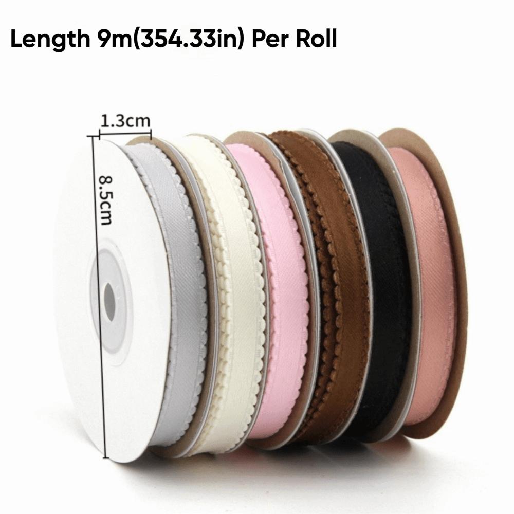 Bubble Edge Decorative Ribbon DIY Craft Wavy Edge Ribbon New Satin Ribbon Flower Bouquet Packing