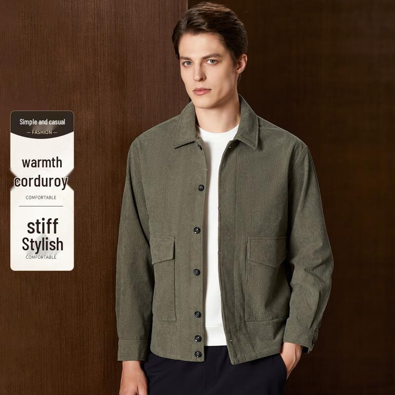 

Antonio Men s Corduroy Lapel Jacket L (50)
