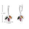 Luxury Precious Natural tourmaline Ring Earrings Jewelry Set 925 Silver Rare Gems fine jewelry Ladies Anniversary & Banquet Gift