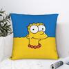 Marge SSimpsons Minimalist Half Face Pillow Cover Square Cushion Cover Retro Trendy Pillow Case For Sofa Home Decor