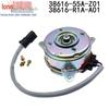 Honda Electric Fan Motor 38616-RLF-901 for Models 38616-55A-Z01 and 38616-R1A-A01.