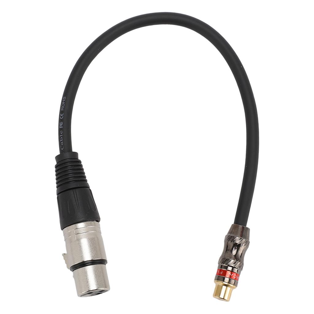 XLR Female To AV Female Cable 30cm Length 6mm Diameter XLR AV Adapter Cord for Mixer Microphone Amplifier