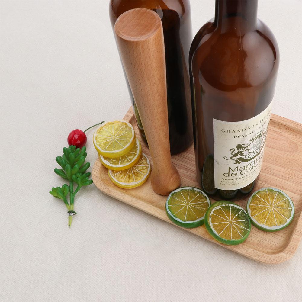 Kitchen Bar Tool Cocktail Wooden Mixer Muddler Stirrer Ice Crusher Masher