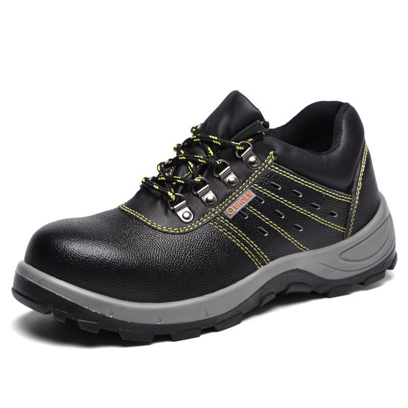 Oulylan Male Leather Waterproof Protection Shoes Anti-puncture Durable Work Footwear Steel Toe Anti Smashing Safety Boot For Men