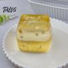 Portable Stress Reliever Transparent Lemon Squeeze Toy, Relief Jellyfish Ice Cream Toy Soft Clear Cube Sensory for Kids Adults Shaped
