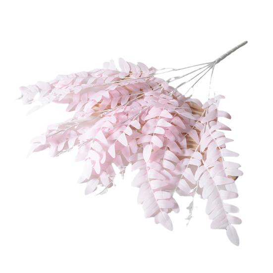 Artificial Pagoda Leaves Realistic Faux Silk Leaf Branches 20" Fake Plants Spray for Wedding Bouquet Table Centerpieces Home Decor