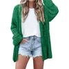 2026 Spring and Autumn New Fashion Women's Cardigan Long Sleeve Hollow Mohair Sweater Coat