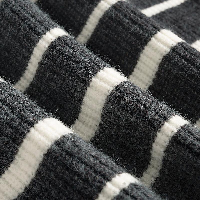 Dámský svetr s kontrastním pruhem, vzhled dvoudílného