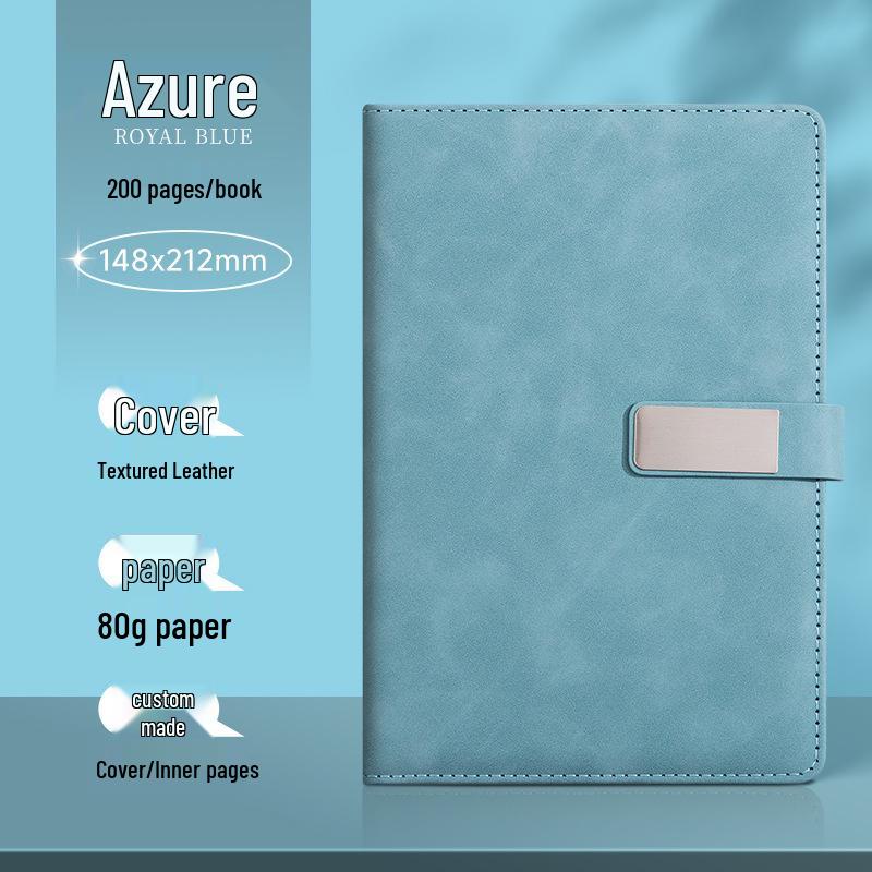 Custom Logo A5/B5 Leather Notebook Gift Set for Office Meetings