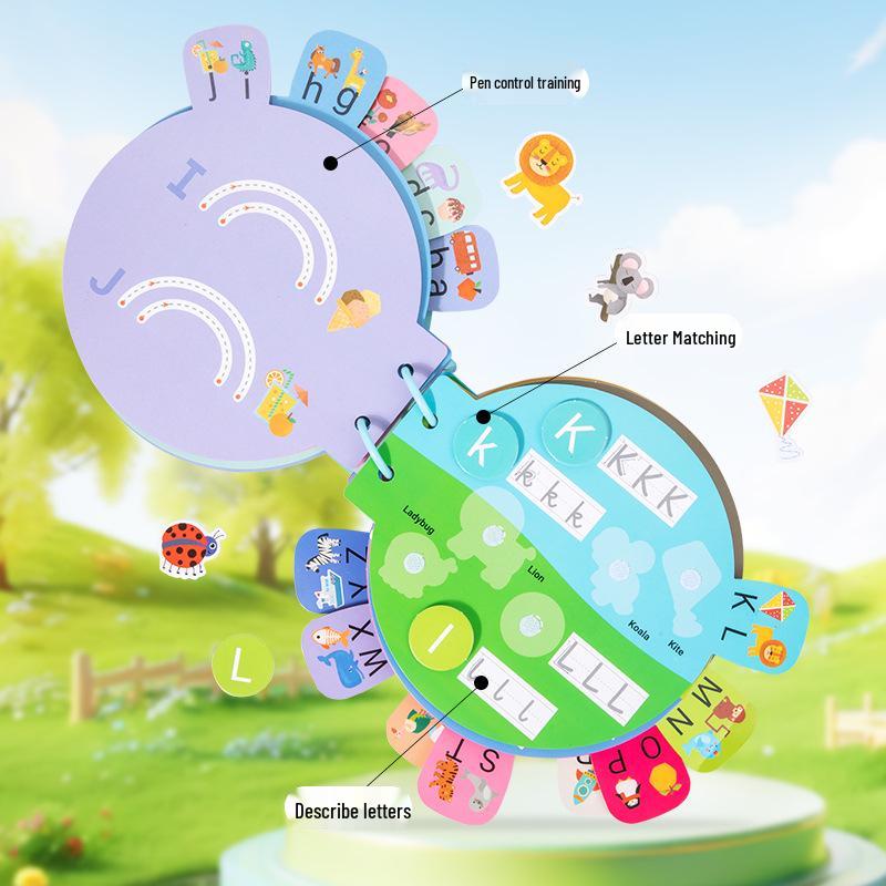 Children's Early Education Quiet Sticker Book: Baby Letters & Thinking Toys
