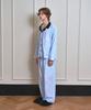 [VINAJ] Jenny Stripe Pajama Shirt (Baby Blue) [Shipped from Korea] 100% Authentic