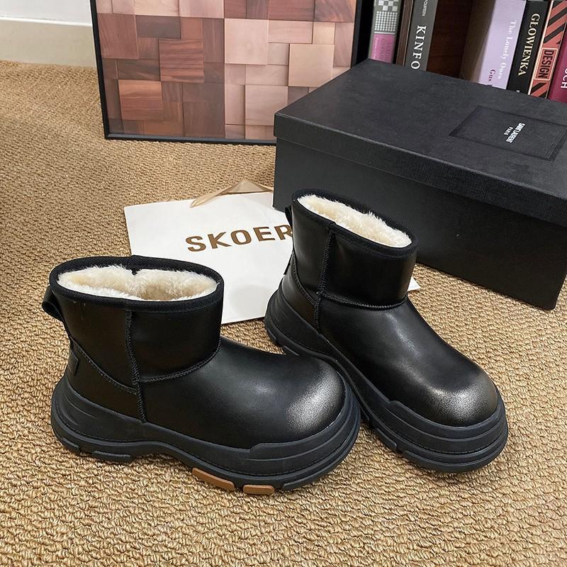 Thick-soled Snow Boots Women's Winter New Outdoor Velvet Warm Women's Shoes Comfortable Cotton Shoes Boots