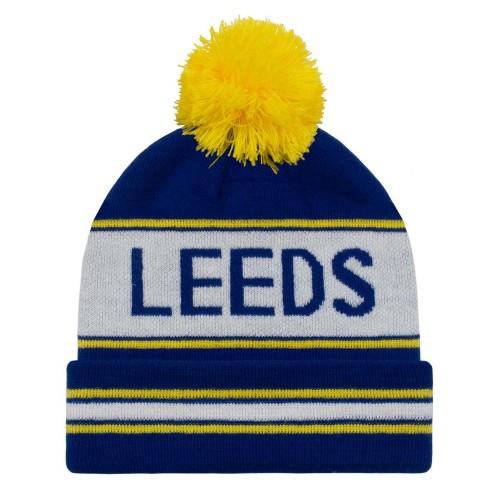 Fan Originals Leeds Text Bobble Beanie