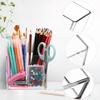 Frcolor Makeup Stationery Makeup Clear Makeup Brush Divided Makeup Storage Desktop Pen Desk Organizer Cosmetic Holder Storage, Storage, Organizer,