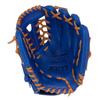 ZETT Youth Softball Ground Royal Blue x Oak Size L heights BJG762650 Glove, Hero, All-Around, Right-Handed Throw, Brown, (For 140-155cm),