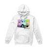 Elvis Presley Unisex Erwachsenen Retro Regenbogen Hoodie
