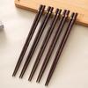 1/5 Pairs Japanese Sushi Chopsticks Natural Wooden Eco-Friendly Reusable Wood Tableware Set Korean Chinese Food Chop Sticks Gift