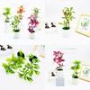 Simulated Multi Color Leaves Potted Artificial Fake Plant For Living Room Office And Photography Props