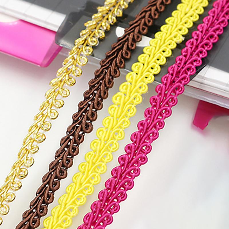 40 Yards Braided Lace Wedding Decoration Fabric Curve Lace Trim Ribbon DIY Craft Sewing Accessories Centipede Lace Wholesale