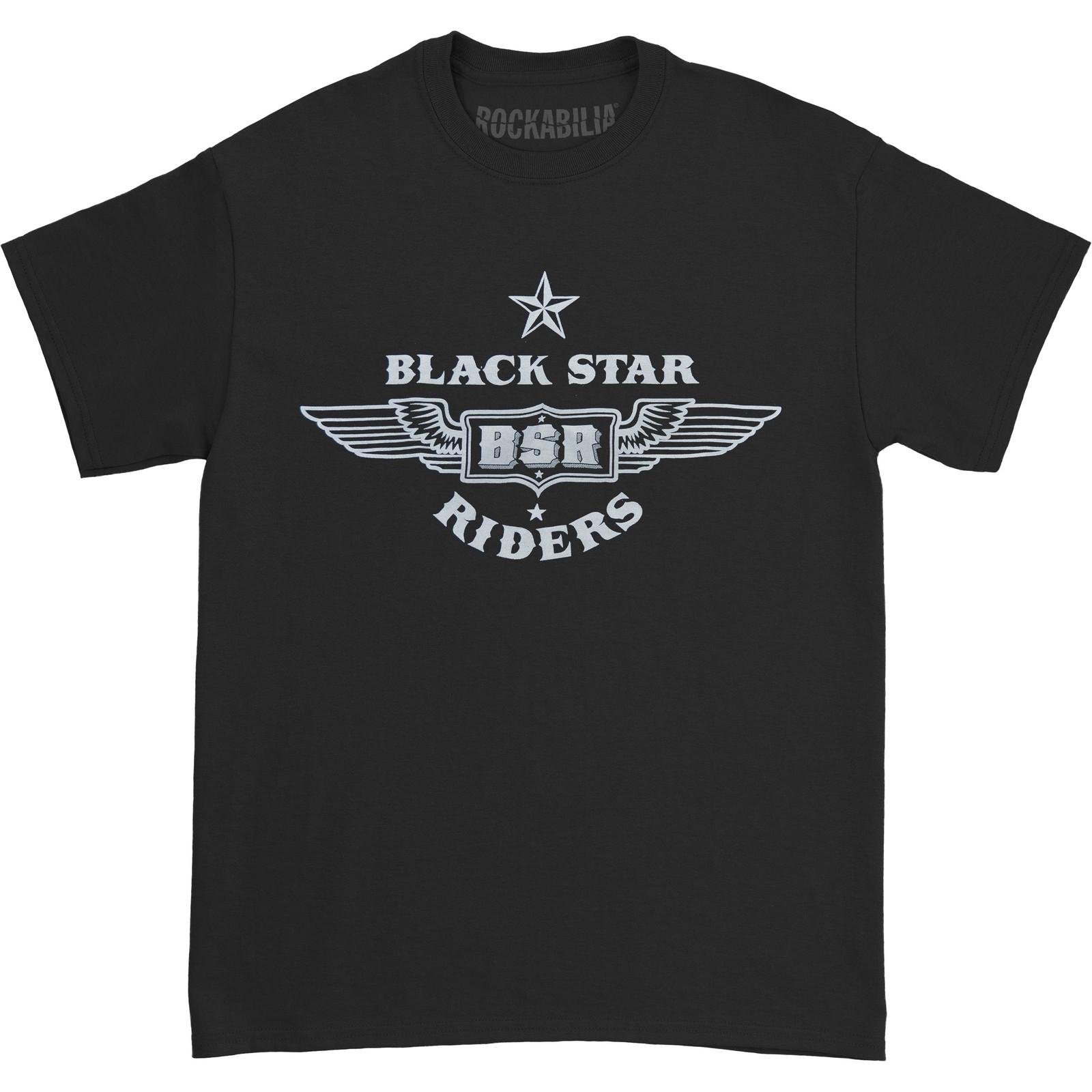 Men s Black Star Riders Classic Logo T-shirt Medium Black XL