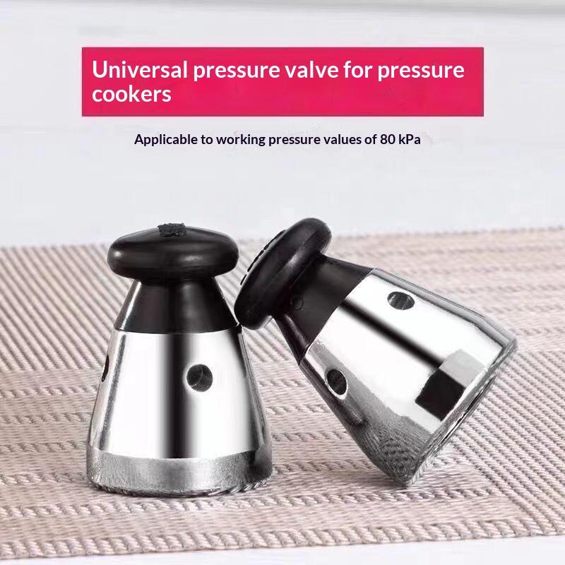 2Pcs High Pressure Cookware Soup Meat Pot Stainless Iron Pressure Valve Household High Pressure Cooker Accessries