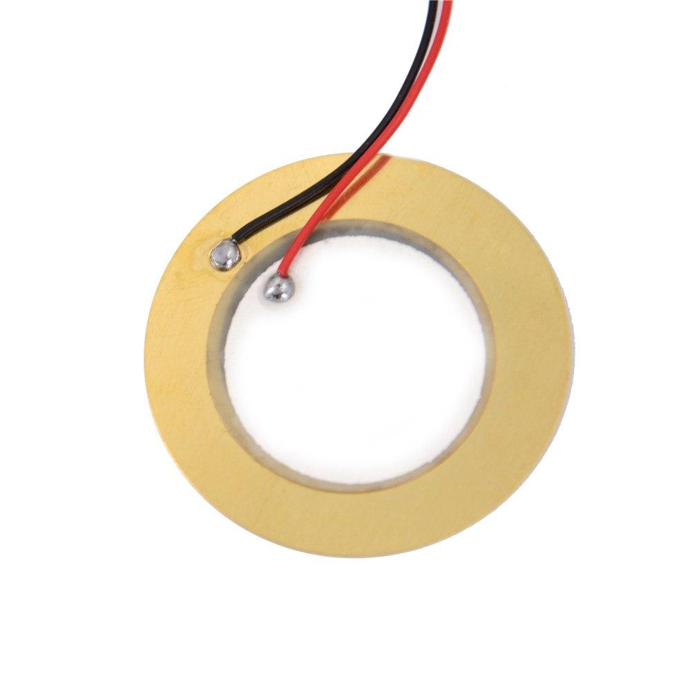 Piezo Ceramic Element Sounder Sensor Trigger Drum Disc With Cable Length 11cm Piezoelectric Buzzer Copper 6/10pcs 35mm 27mm 20mm
