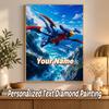 Garchomp Custom Name Diamond Painting Personalized 5D Full Drill DIY Diamond Art Home Decor