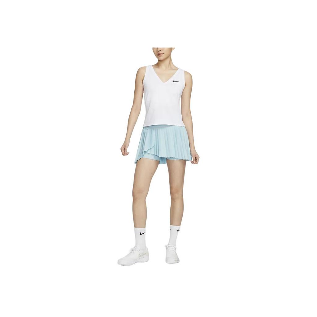 Nike Court Dri-FIT Advantage Asymmetrical Pleated Skirt Women Skirts Blue DR6850-442