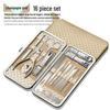 19-Piece Nail Care Set: Cuticle Nippers, Nail Clippers, Art Tools