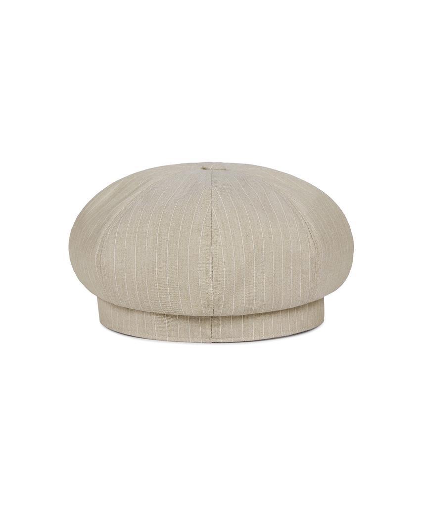 Bajal Va Cubic Studded Octagon Beret Beige