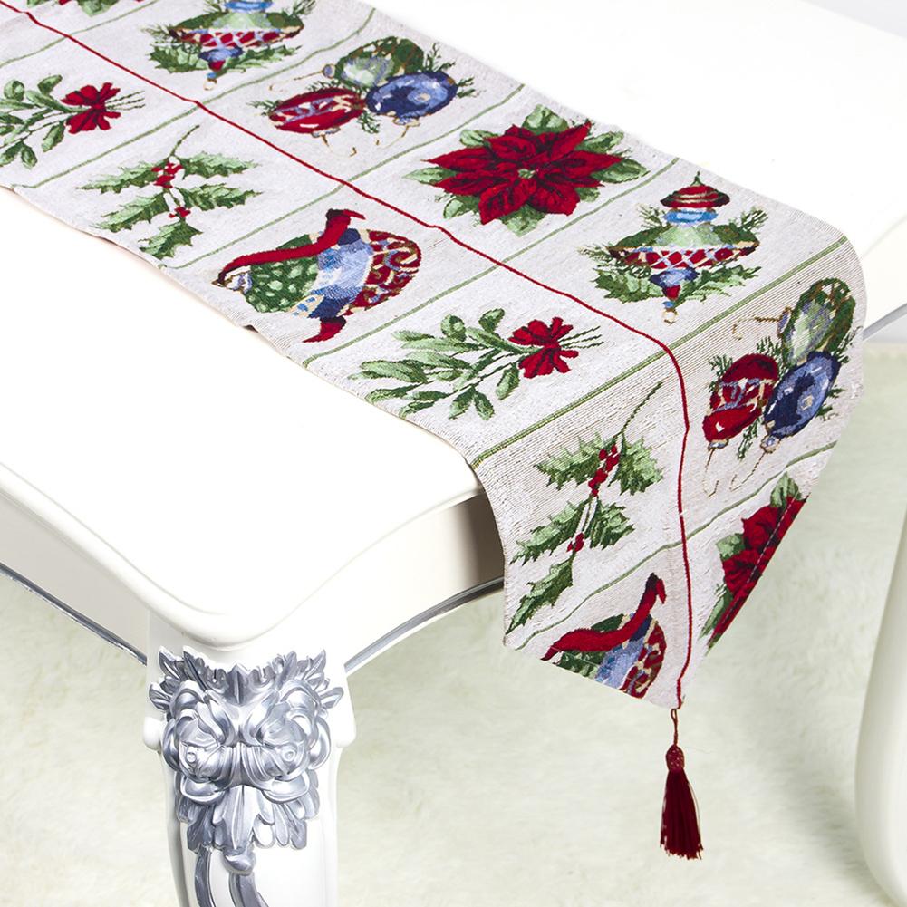 2020 Christmas Tablecloth Decoration Plaid Checkered Table Runner Cotton Tablerunner Elegant Decor For New Year Party Dinner