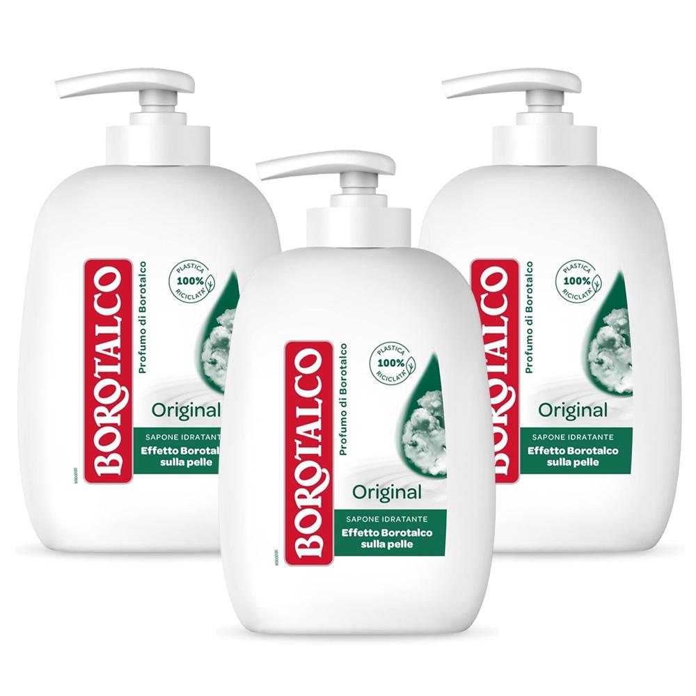 Borotalco Original Baby Powder Scent Hand Wash Hand Soap 250Ml Set Of 3
