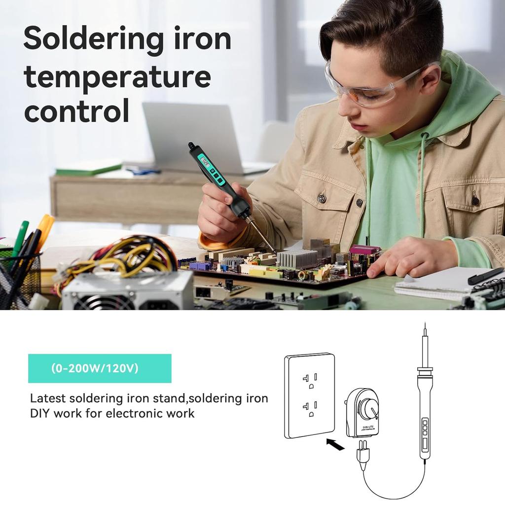 Aiwode Rotating Dimmer Switch,Soldering Iron Temperature Control,Electric Fan/Factory Electric Fan,Ventilation Fan,Power Controller,Desk Lamp,Dimming