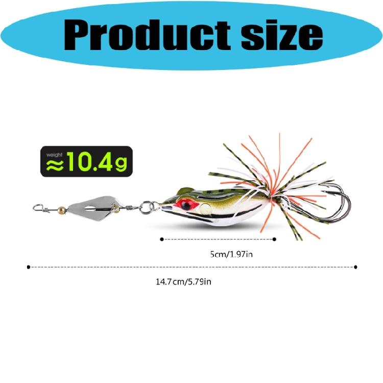 5Lots Frogs Soft Lures Tube Baits Plastic Fishing Lures with Fishing Hook Topwaters Frogs Artificial 3D Eye