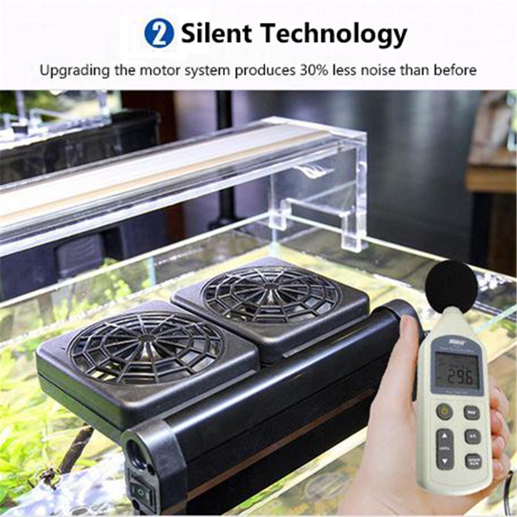 Ventilatoare pentru acvariu Răcitor de vânt rece Răcitor de apă 1 capete de ventilator