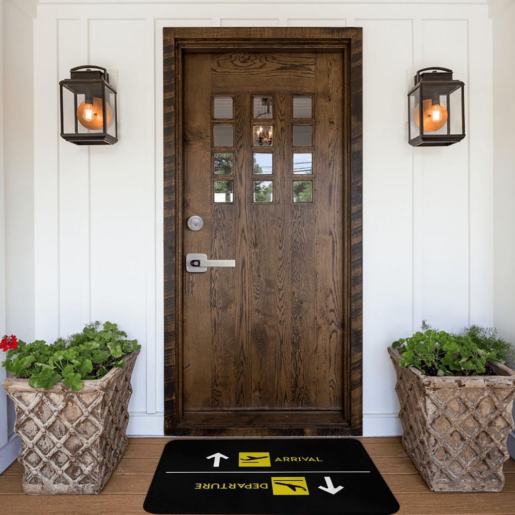 Aviation Departures Arrivals Doormat Anti-Slip Bath Kitchen Mat Bedroom Balcony Floor Door Entrance Carpet Rug