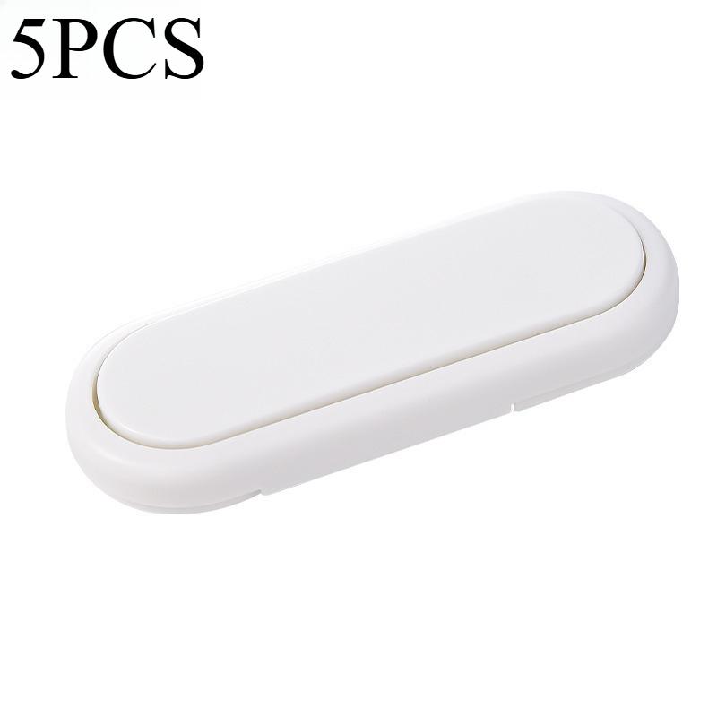

5PCS infant wardrobe short lock cabinet door double lock child safety lock protection invisible button pair unlocking белый
