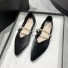 Single shoes women's flat-soled shallow mouth 2025 new soft-soled shoes temperament flat-soled ladyshoes